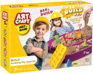 Art craft kinetički pijesak – građevinski set 600 g