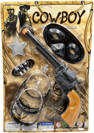 Kaubojski set za djecu – revolver, futrola i šerifova značka