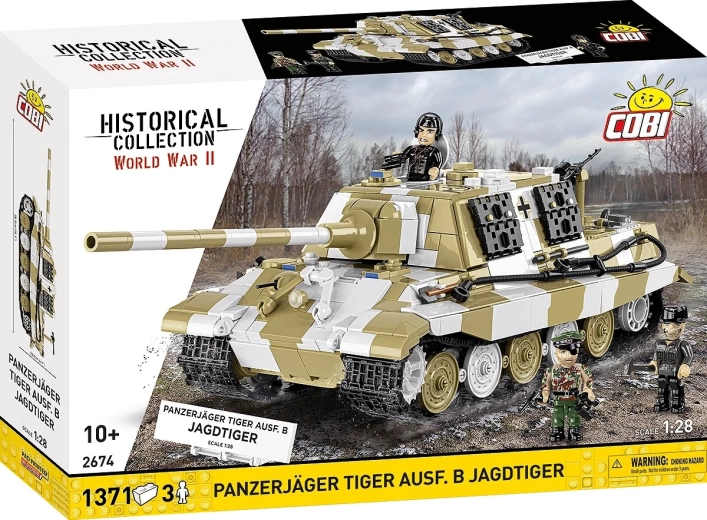 Stavebnica COBI panzerjäger tiger ausf. b jagdtiger 1:28 (1371 dijelova)