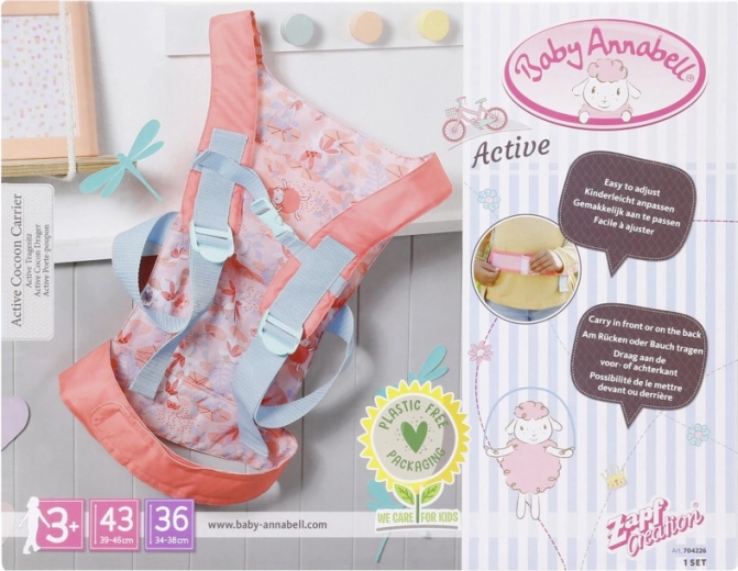 Baby Annabell nosiljka za lutke s podesivim naramenicama