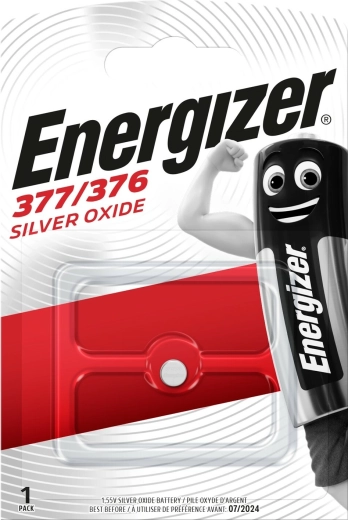 Baterija za sat ENERGIZER 377/376, 1,55 V, 25 mAh, 1 kom