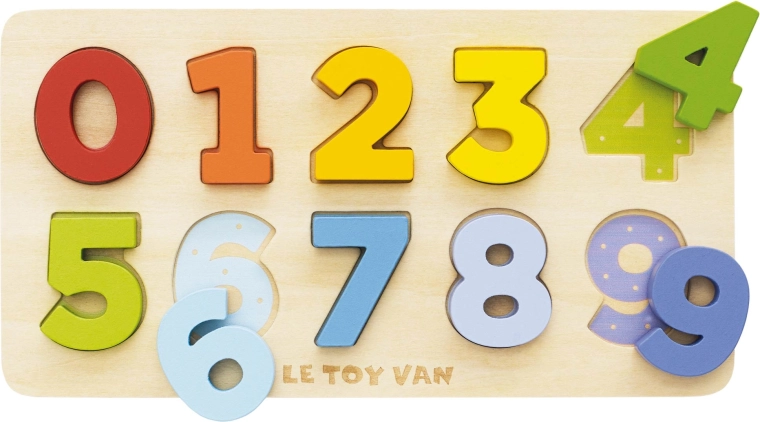 Le Toy Van wooden number insert puzzle