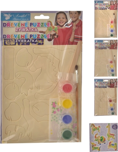 Kreativni set puzzle za bojanje 15 × 20 cm (5 motiva)