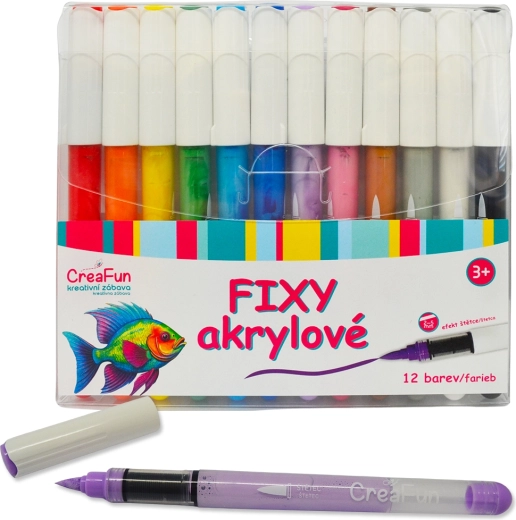 Akrilne markere CreaFun 12 boja