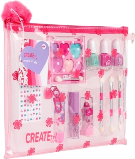 Praktična prozirna torbica s cvjetovima