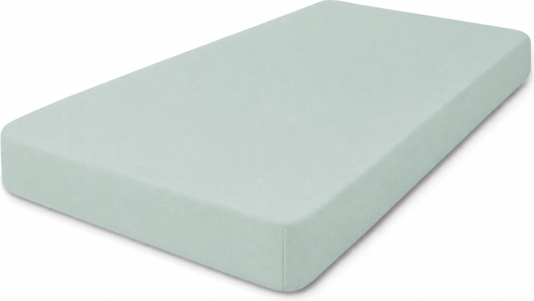 Babymatex napinjuća jersey plahta za dječji krevetić 60 × 120 cm ecru (boja slonovače) – Kadulja zelena