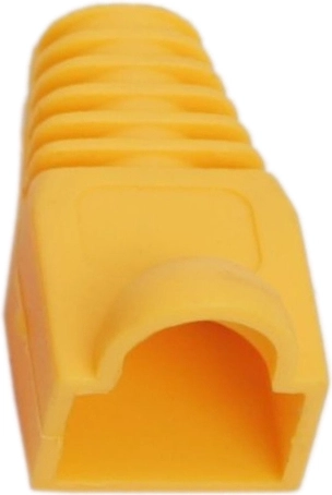 Cable boot for 8P8C modular plug, yellow