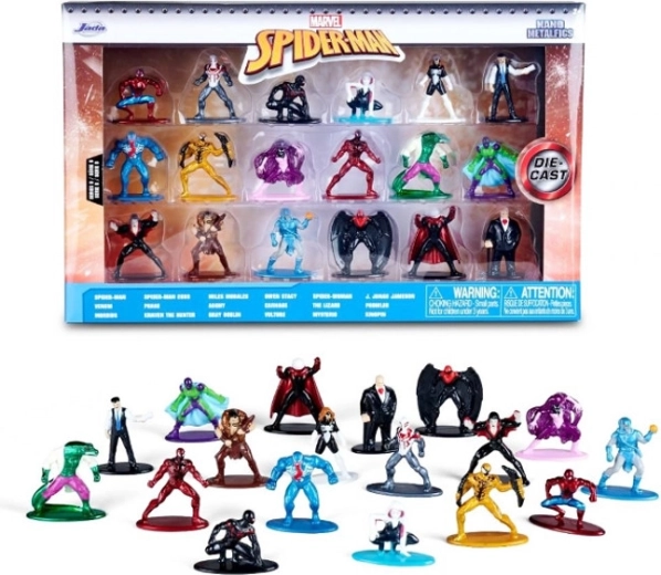 Jada Toys Marvel Spider-Man metalne mini figurice – set od 18 kom