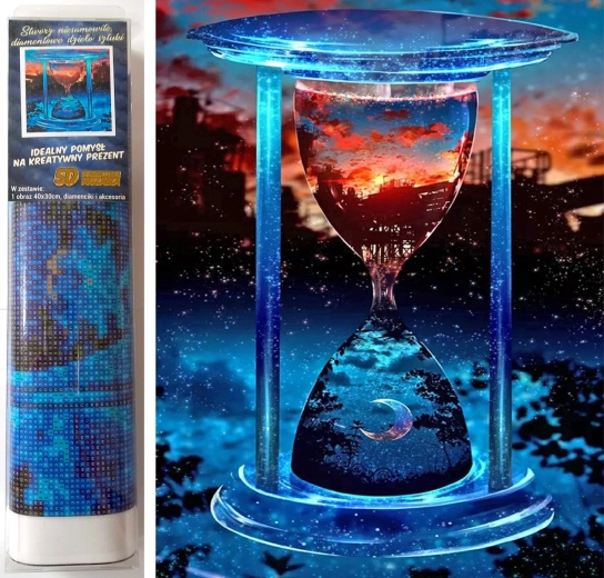 Dijamantno slikanje Čas 30x40 cm