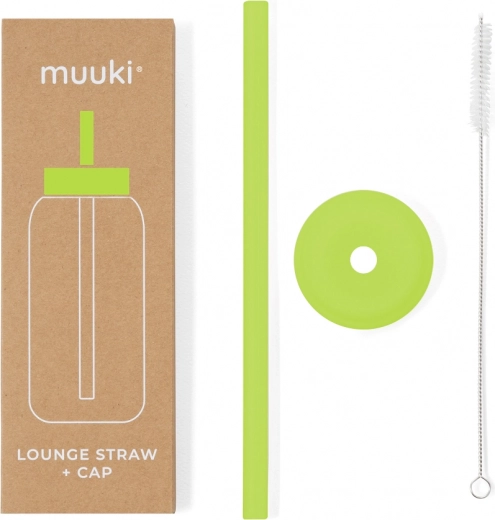 MUUKI Lounge Slamka s Poklopcem Electric Lime