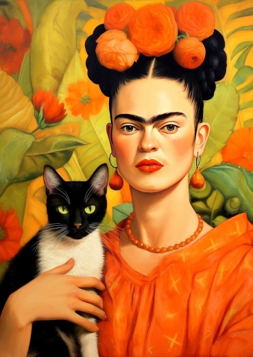 Enjoy puzzle Frida Kahlo s mačkom 1000 dijelova