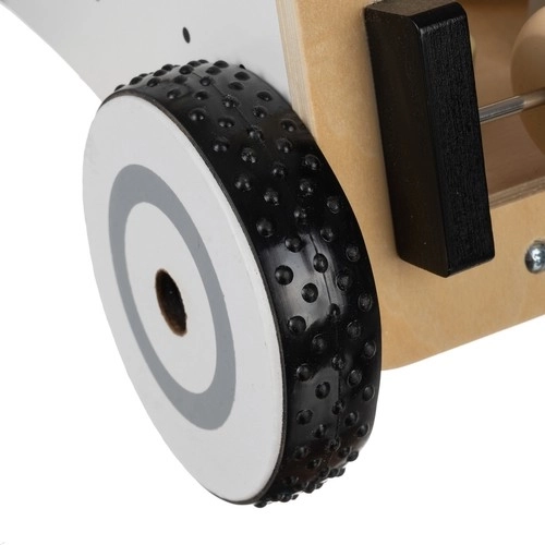 Safer ride thanks to rubber wheels