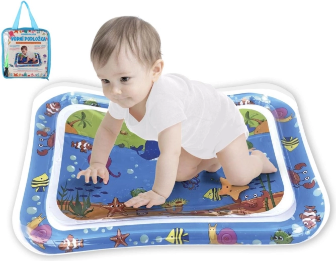 Inflatable water play mat with sea animals 65 × 48 cm with pump