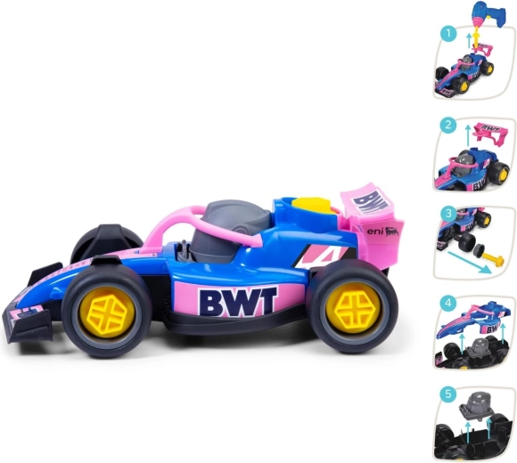 Racing car ready to drive