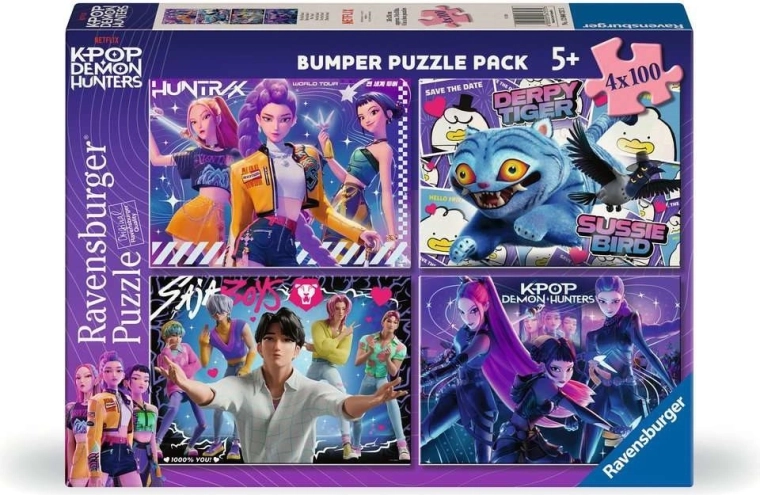Ravensburger puzzle K-pop: Lovkinje demona 4×100 dijelova