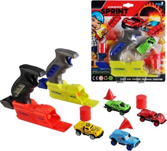 Auto s izbacivačem i preprekama za djecu