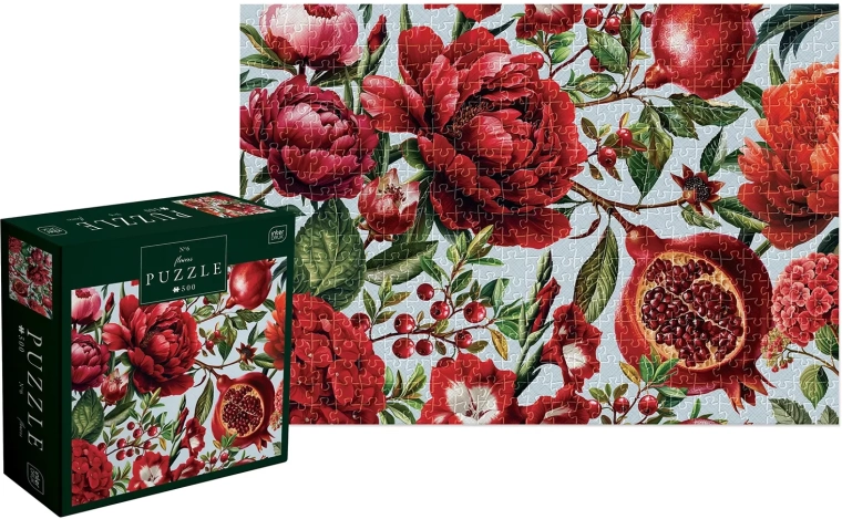 Flower Puzzle – Red Blossoms 500 Pieces