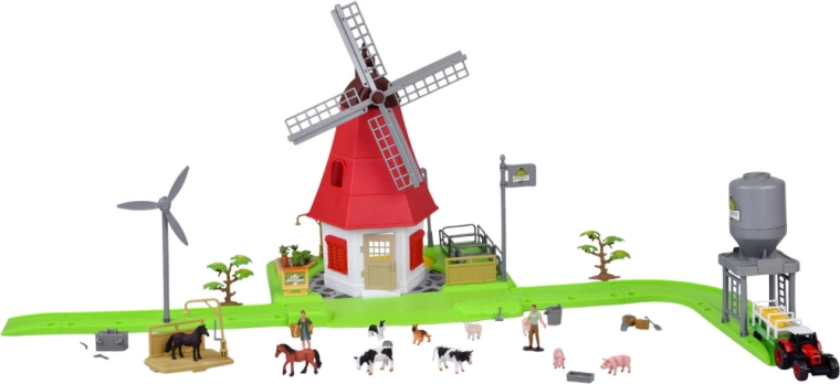 Dvoetažna vjetrenjača s okretljivim lopaticama