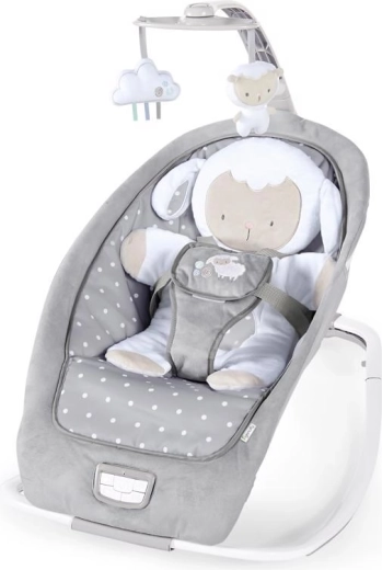 Ingenuity vibrirajuća ležaljka s melodijom Cuddle Lamb 0m+ do 18 kg