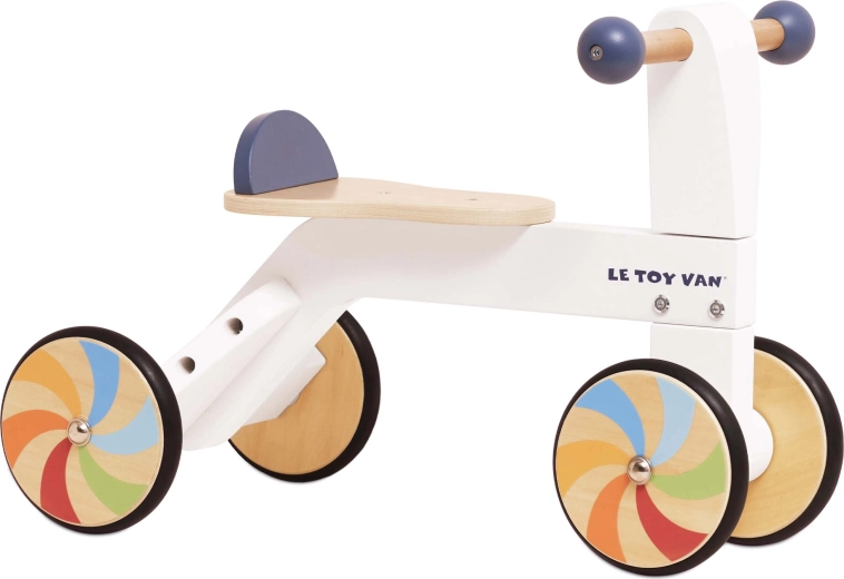 Wooden ride-on with rainbow wheels Le Toy Van