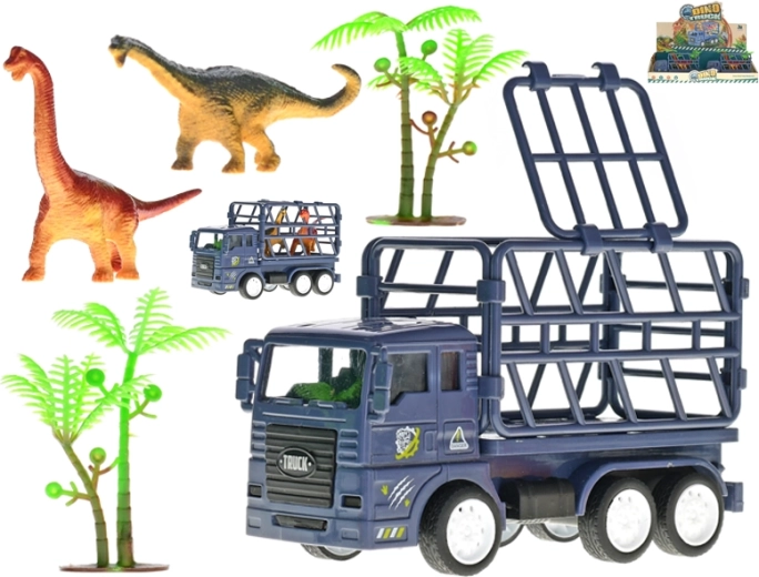 Kamion 14 cm na inerciju s dinosaurima