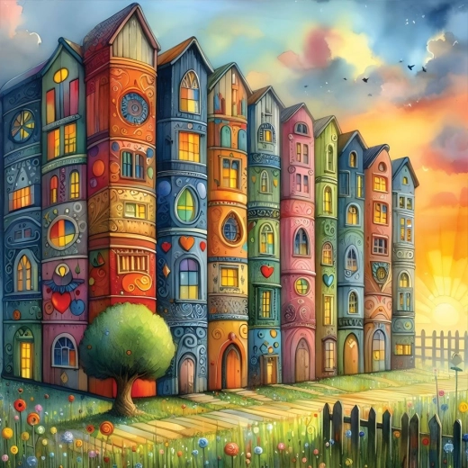 Puzzle Booktown 1023 dijelova