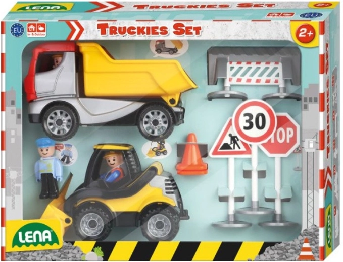 LENA Truckies građevinski set u kutiji