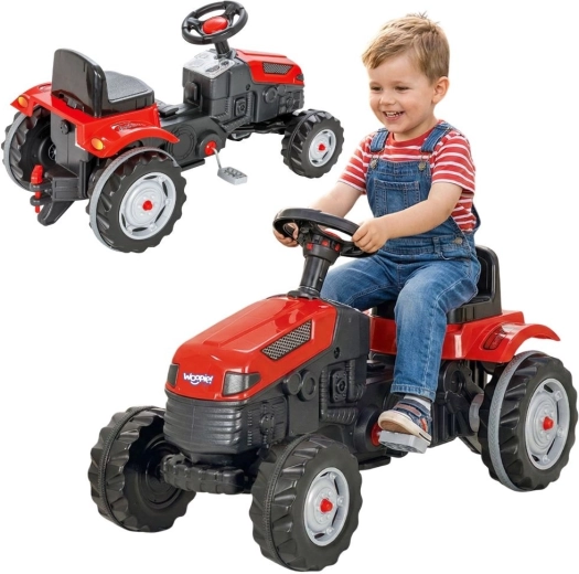 Woopie traktor na pedale Farmer GoTrac s tihim kotačima