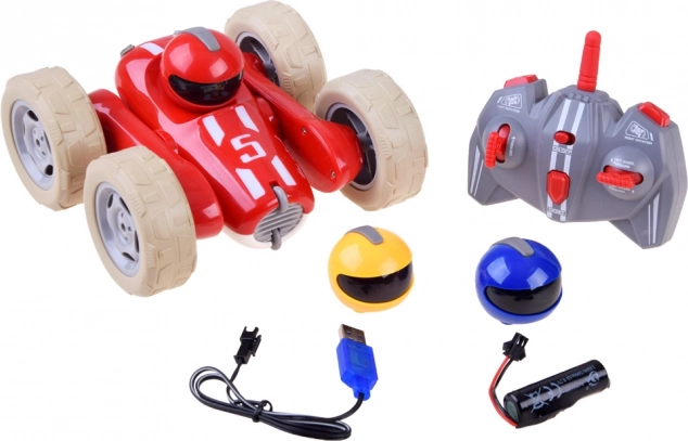 Akrobatski RC auto 360° sa svjetlima, zvukovima i izmjenjivim kacigama