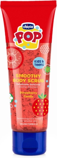 Chicco POP body scrub for children and teenagers Strawberry Smoothie 150 ml