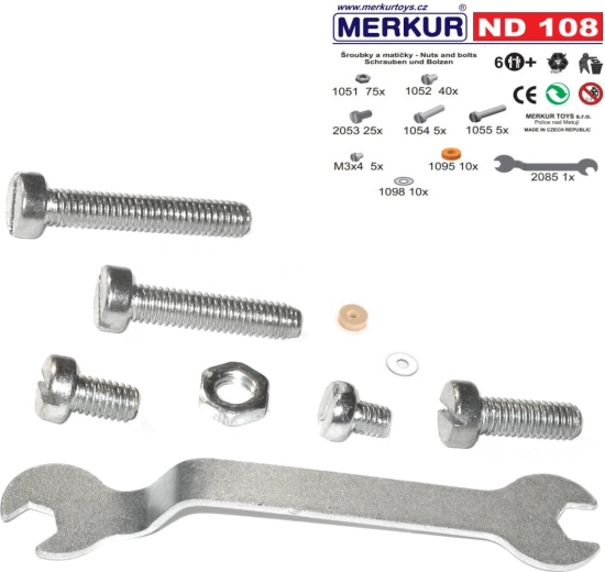 Merkur zamjenski set vijaka i matica nd108