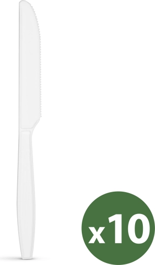 Reusable biodegradable knives, 10 pieces