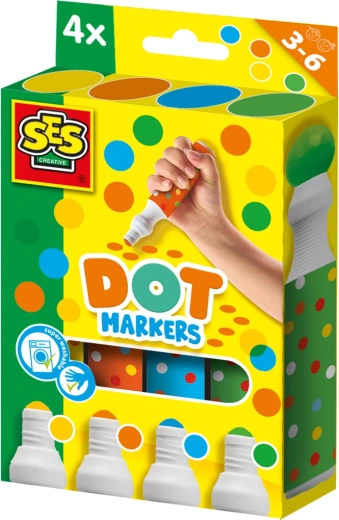 XXL točkasti flomasteri za djecu – set od 4 periva flomastera