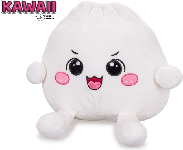 Plush Friends kawaii plišana bao okruglica s blistavim izrazom 25 cm - 1 komad