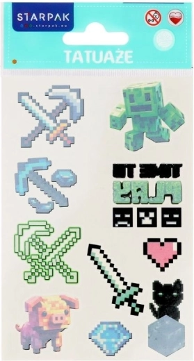 Pixel tattoo - 1 piece
