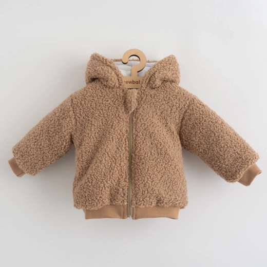 Dječja zimska majica s kapuljačom i ušima New Baby Teddy Winter