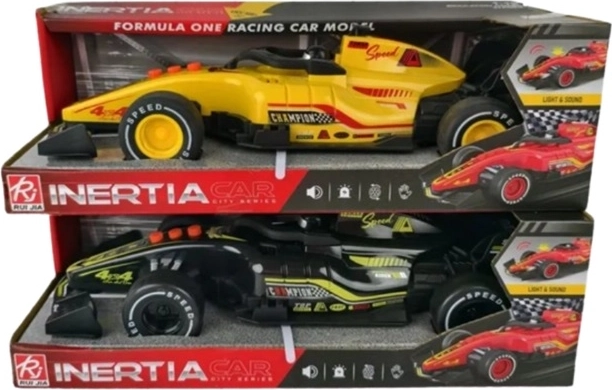 Formula race car with light and sound in a box