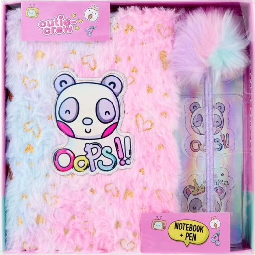 Notebook and Pen with Pom-Pom