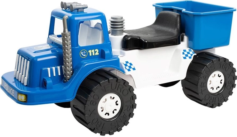 Dječja policijska guralica Bayo Police 70 cm plava