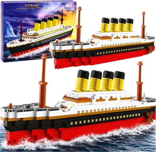 Kocke za slaganje Titanic veliki model 60 cm 3327 dijelova