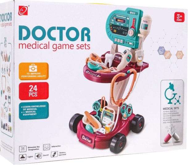 Dječji liječnički set s EKG 24 kom