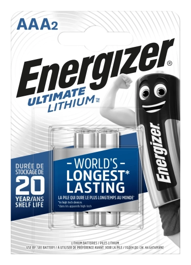 Energizer Ultimate Lithium AAA mikrotankoslojne baterije 1,5 V – 2 kom