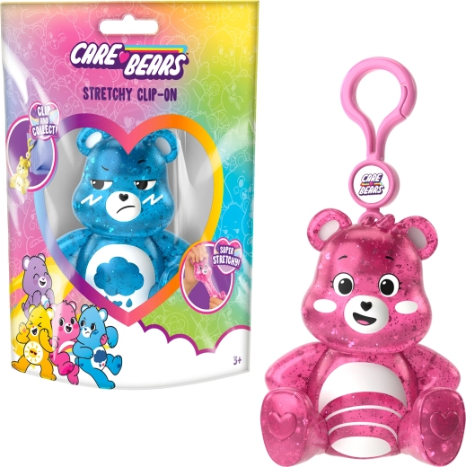Care Bears Squishy Keychain with Clip - random variant - 1 piece