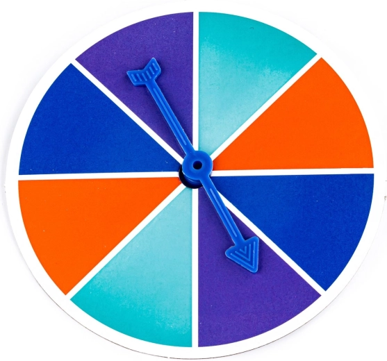 Spinner determines the marble color