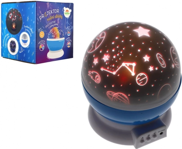 Projektor noćnog neba na baterije i USB, plastika, 14 × 11 cm