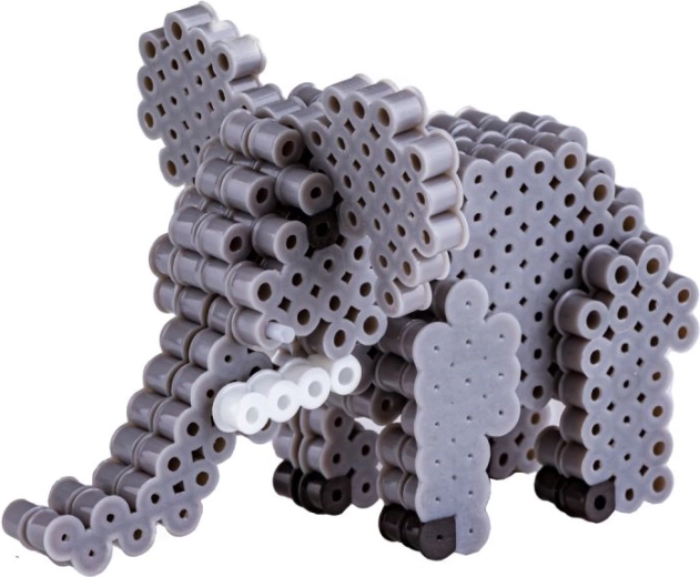 3D elephant model made of beads