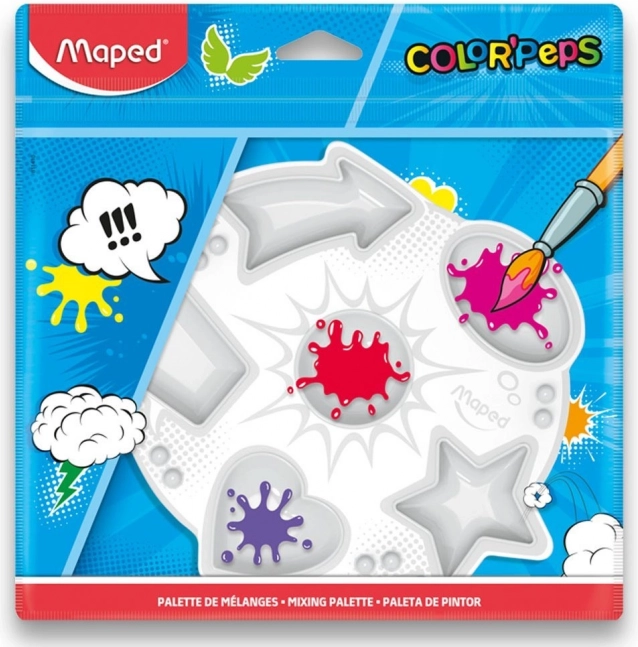 Paleta za boje MAPED Color'Peps, 6 udubljenja