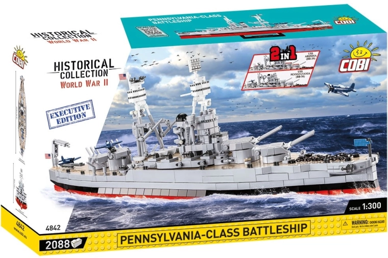 Cobi USS Arizona / USS Pennsylvania Executive Edition battleship building set 2 in 1
