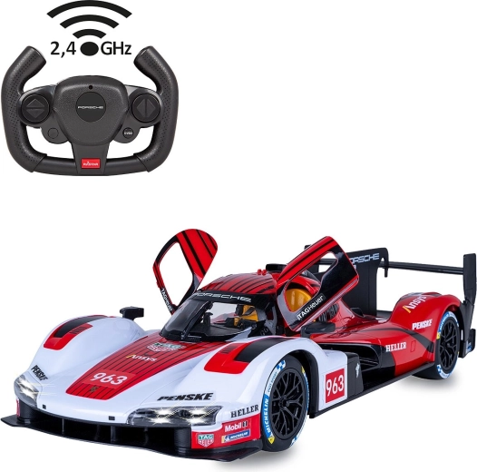 RC Porsche 963 LMDh car in 1:14 scale, red