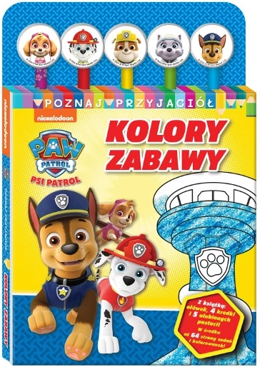 PAW PATROL Upoznaj prijatelje 1: Boje zabave – knjižica s naljepnicama i setom pastelnih bojica